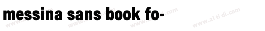 messina sans book fo字体转换